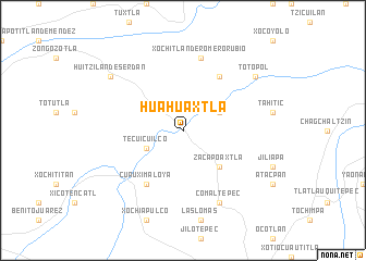 map of Huahuaxtla