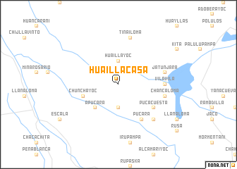 map of Huaillacasa
