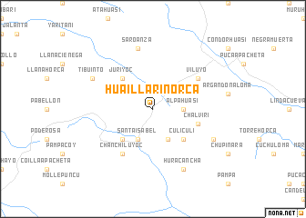 map of Huaillarinorca