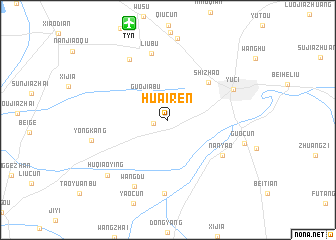 map of Huairen