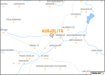 map of Huajolita