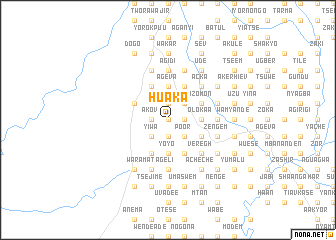 map of Huaka