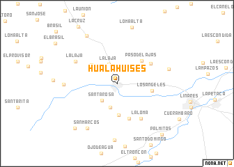 map of Hualahuises