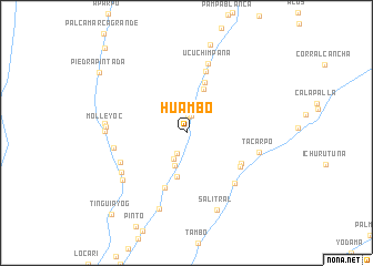 map of Huambo