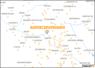 map of Huanacopunahuain