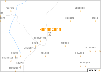 map of Huanacuma