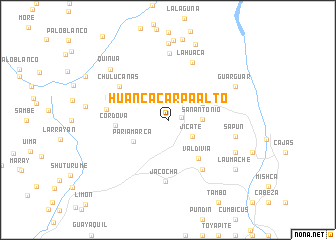 map of Huancacarpa Alto