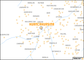 map of Huancahuasina