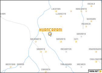 map of Huancarani