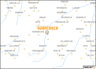 map of Huancasca