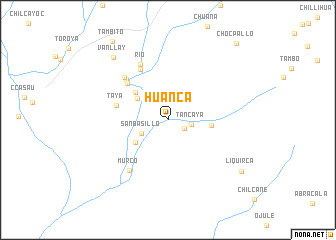 map of Huanca