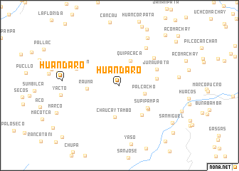 map of Huandaro