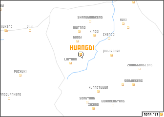 map of Huangdi