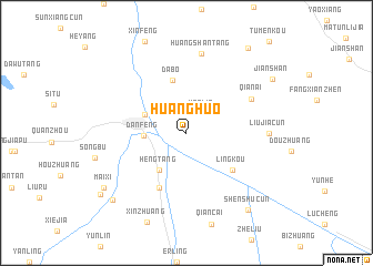 map of Huanghuo