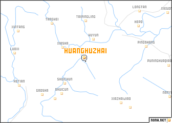 map of Huanghuzhai