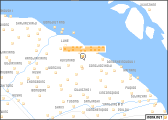 map of Huangjiawan