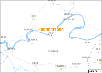 map of Huangnitang