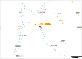 map of Huangnitang
