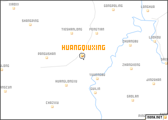 map of Huangqiuxing