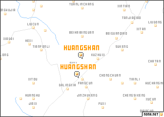 map of Huängshan