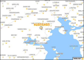 map of Huanshan