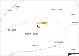 map of Huanzhu