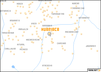 map of Huariaca