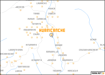 map of Huaricanche