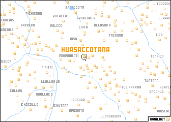 map of Huasaccotaña