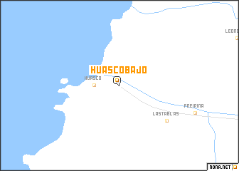 map of Huasco Bajo