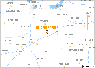 map of Huashenshe