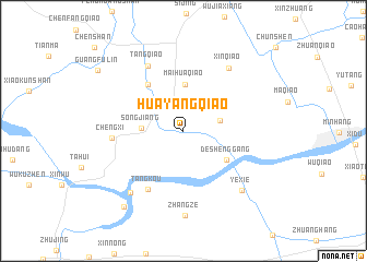 map of Huayangqiao