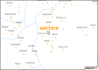 map of Huaycaya