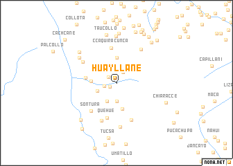 map of Huayllane