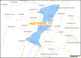 map of Huaypira Alta