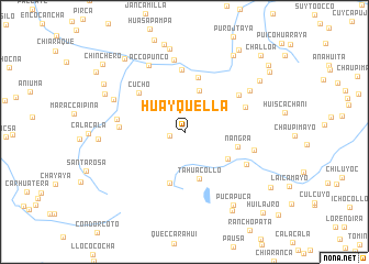 map of Huayquella