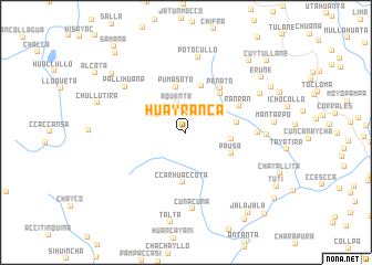 map of Huayranca