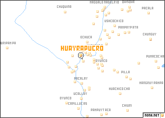 map of Huayra Pucro