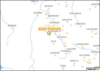 map of Huayrurumi