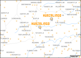 map of Huazalingo