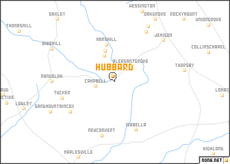 map of Hubbard