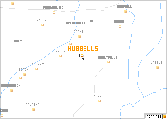 map of Hubbells