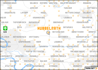 map of Hubbelrath