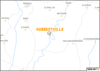 map of Hubbertville