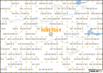 map of Hübender