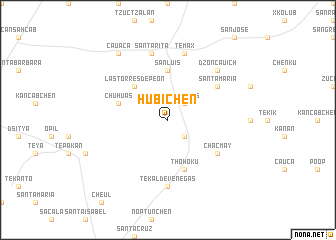 map of Hubichén