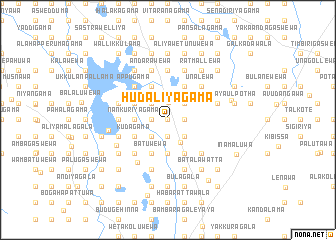 map of Hudaliyagama