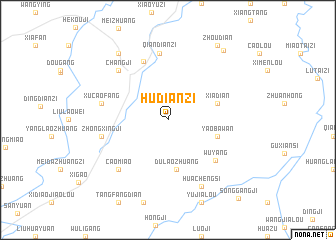map of Hudianzi