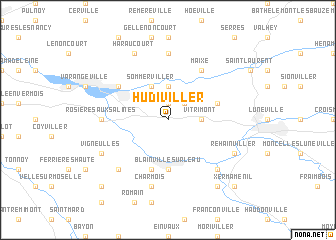 map of Hudiviller