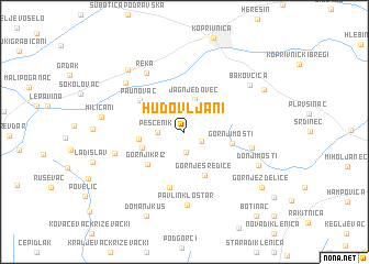 map of Hudovljani